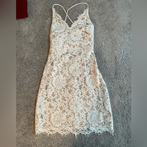 Worn once white lace dress